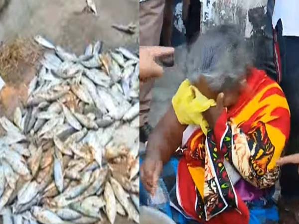 കരമനയില്‍ വഴിയോരക്കച്ചവടക്കാരിയുടെ മീന്‍ പൊലീസ് തട്ടിത്തെറിപ്പിച്ചതായി പരാതി