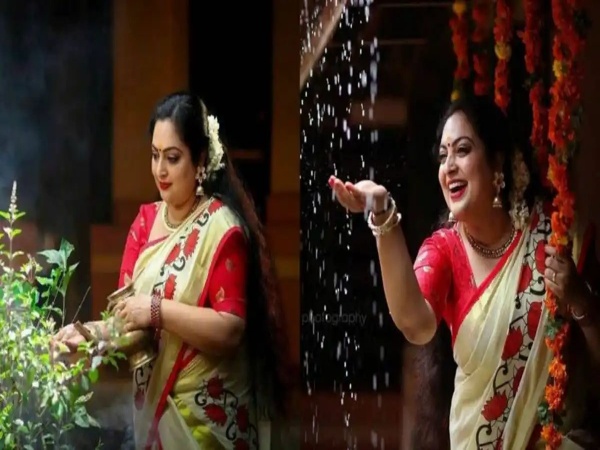 സെറ്റ് സാരിയിൽ തിളങ്ങി ഓണം ഫോട്ടോ ഷൂട്ടിന്റെ ചിത്രങ്ങളുമായി രശ്മി സോമൻ