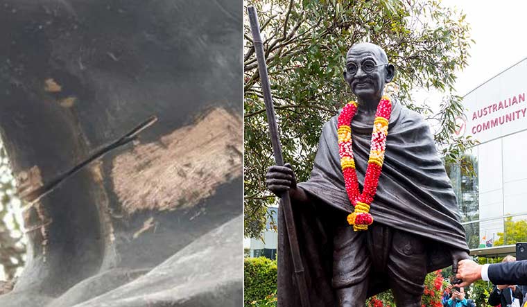 ഓസ്ട്രേലിയയിൽ മഹാത്മാഗാന്ധിയുടെ പ്രതിമ നശിപ്പിച്ച നിലയിൽ