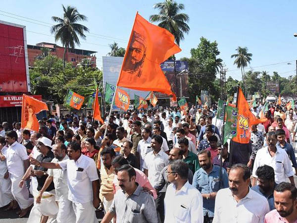 വിദ്വേഷ മുദ്രാവാക്യങ്ങള് ഉയര്ത്തി ബി.ജെ.പി-ആര്.എസ്.എസ് റാലി
