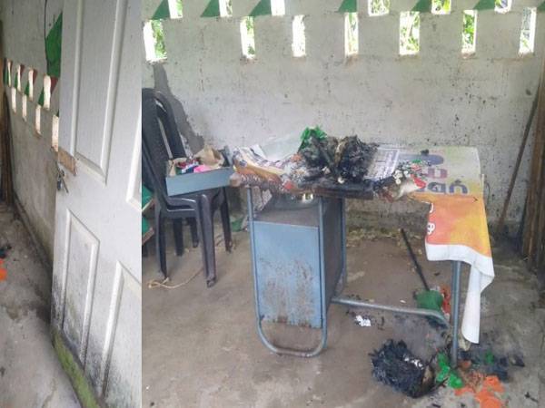 എറണാകുളത്ത് ഐഎൻടിയുസി ഓഫീസിനു നേരെ ആക്രമണം