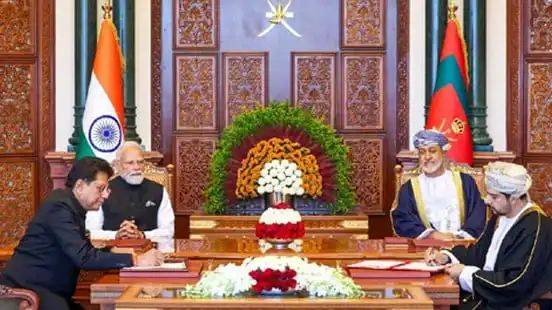 ഇന്ത്യയും ഒമാനും സ്വതന്ത്രവ്യാപാരക്കരാറില്‍ ഒപ്പുവച്ചു