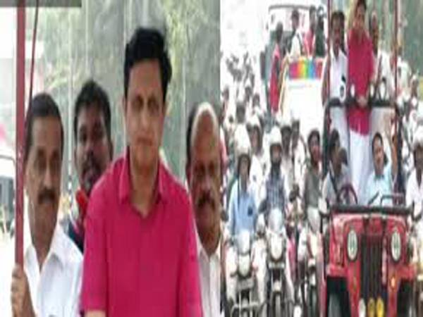 ദേശീയപാതാ ഉദ്ഘാടന ചടങ്ങിൽ നിന്ന് മന്ത്രി പി എ മുഹമ്മദ് റിയാസിനെ ഒഴിവാക്കിയതിൽ പ്രതിഷേധിച്ച് റോഡ് ഷോ ആരംഭിച്ചു